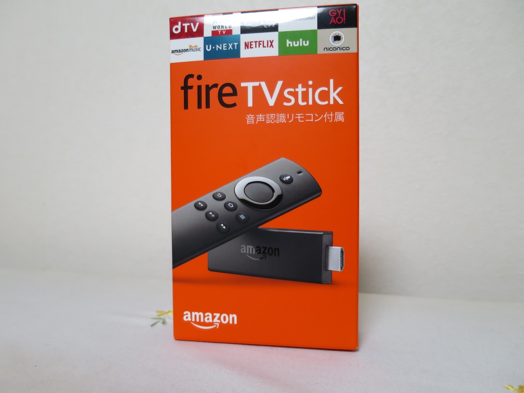 Amazon fire TV stickの箱