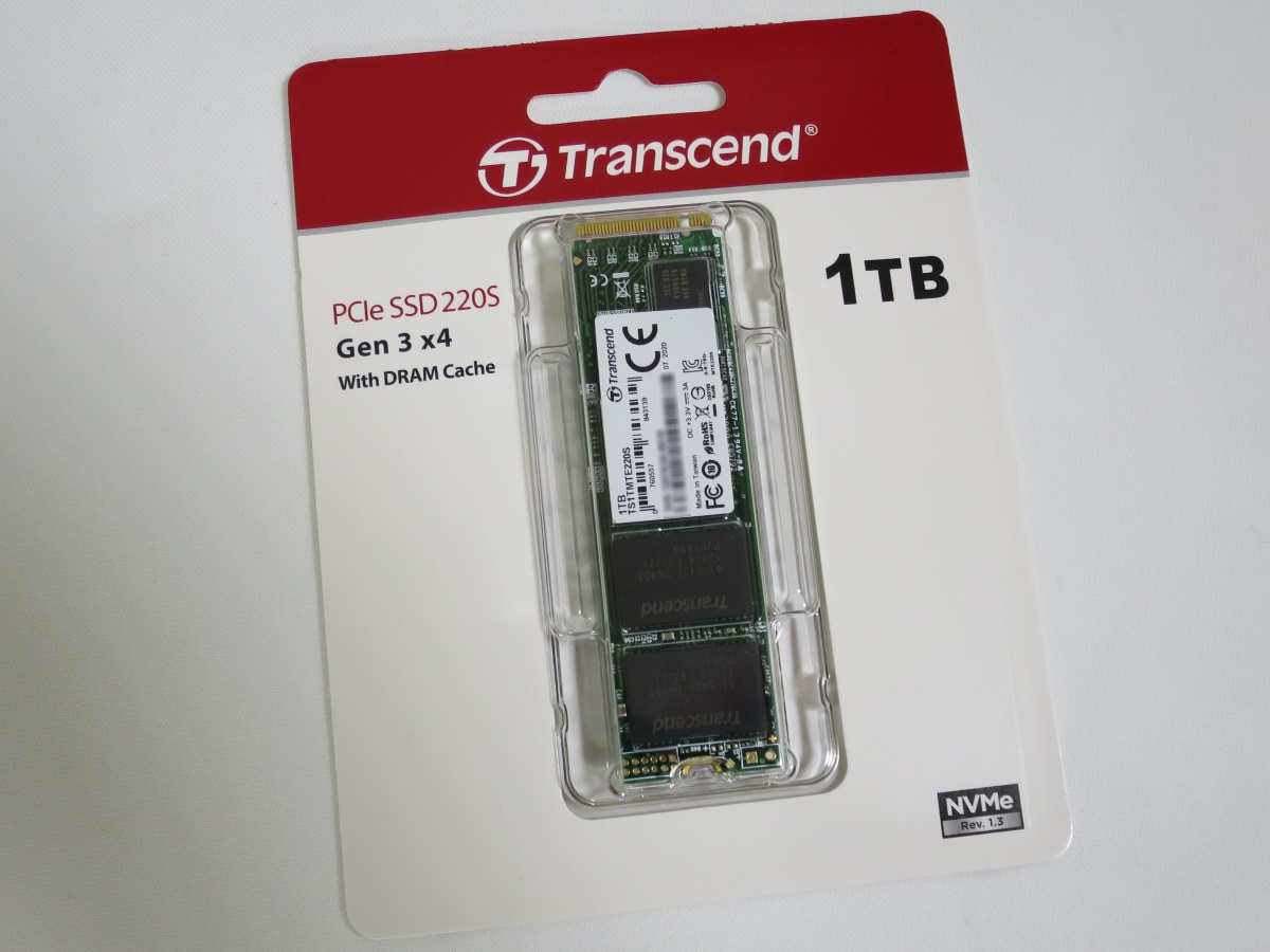M.2 NVMe SSD 『トランセンド TS1TMTE220S』を購入しました | 得意な 